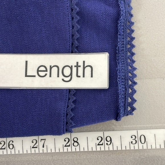 Soft Surroundings Top Women's Small Blue Long Sleeve Buttons Lace - Picture 17 of 17